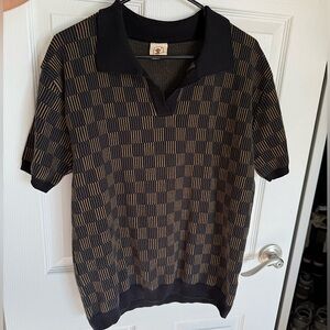 Black and Brown Men's Polo Shirt